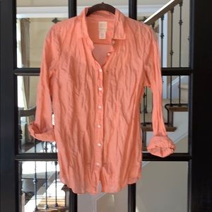 J Crew Crinkle Cotton Perfect Shirt